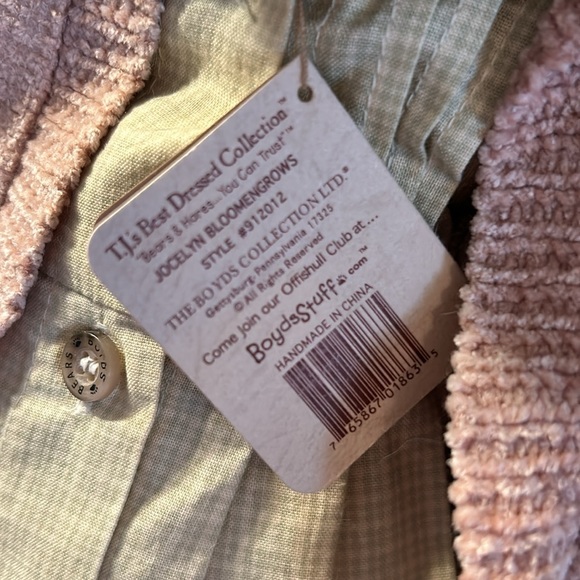 🩷HOST PICK🩷Boyds Collection Vtg Retired Jocelyn Bloomengrows Bear TJ’s Best - Picture 7 of 17